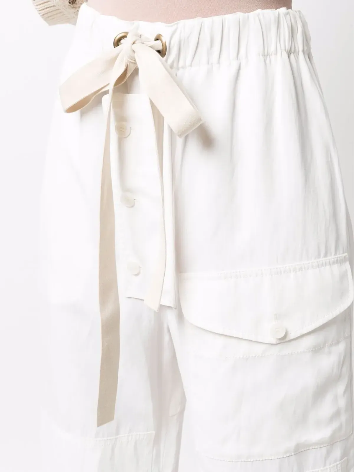 Stella McCartney フラップポケット付きストレートパンツ - White - 画像5