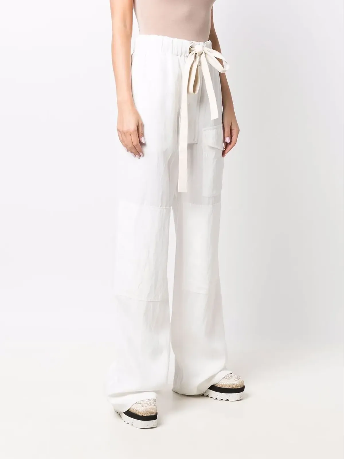 Stella McCartney フラップポケット付きストレートパンツ - White - 画像3