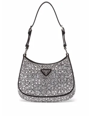Prada クレオ クリスタル装飾ショルダーバッグ（メタリック） - サムネイル1