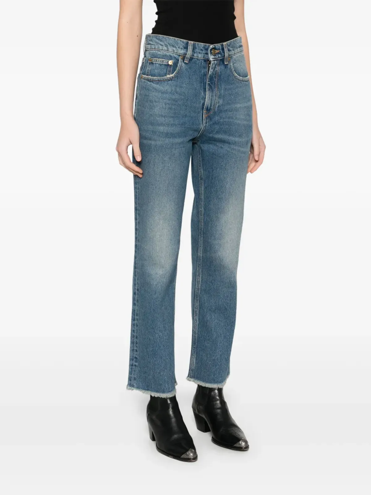 Golden Goose クロップドジーンズ - 画像3