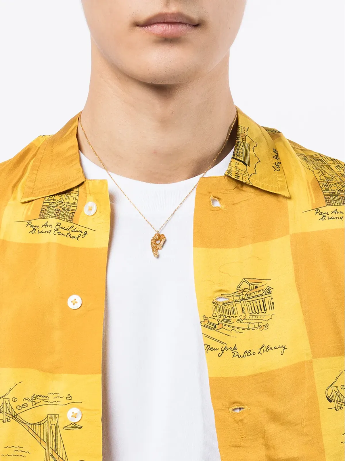 LOVENESS LEE P alphabet pendant necklace - Gold - 画像2