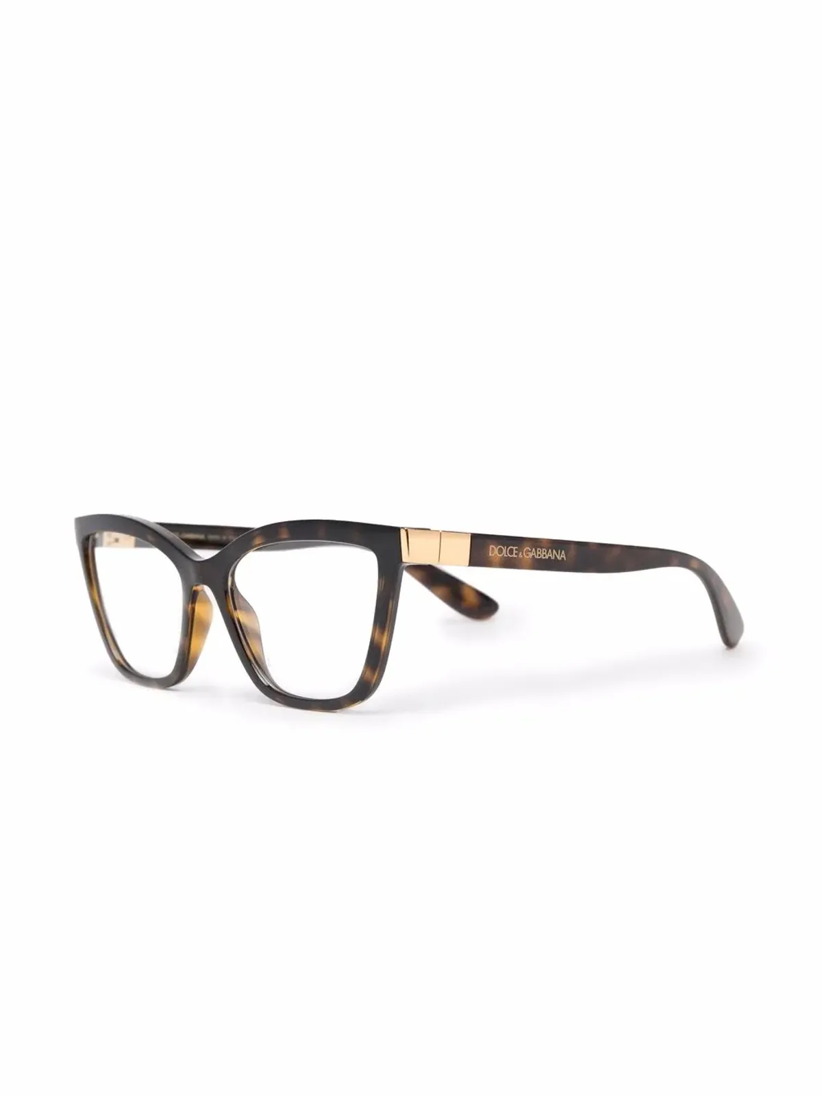 Dolce & Gabbana Eyewear べっ甲柄スクエアフレーム眼鏡 - 画像2
