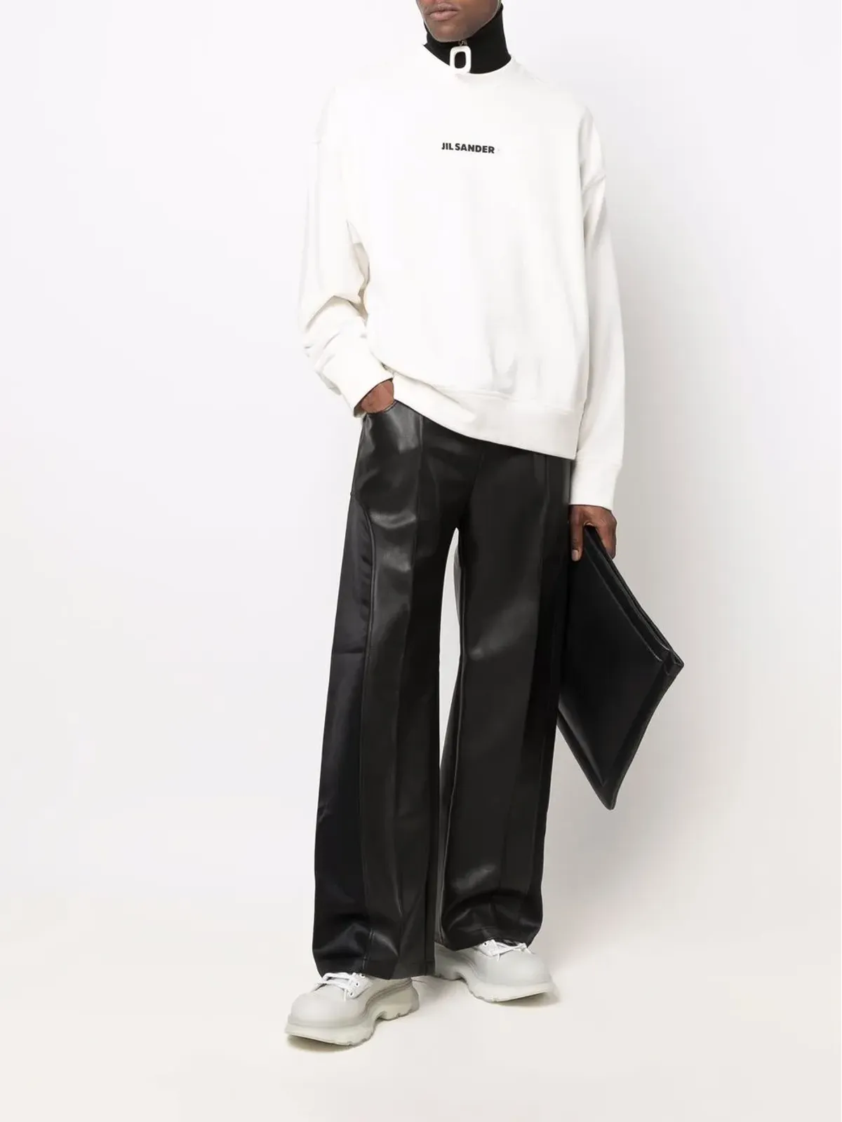 Jil Sander + ロゴプリント クルーネック スウェットシャツ - 画像2