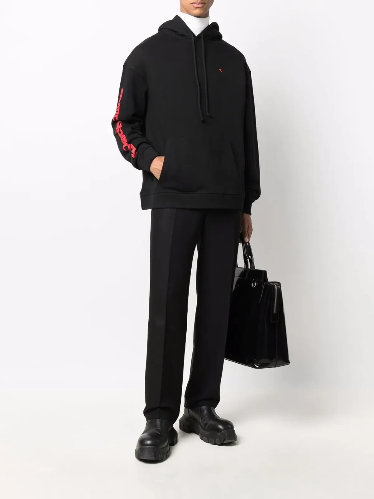 Raf Simons シンクロニシティプリント・フーディ - 画像2