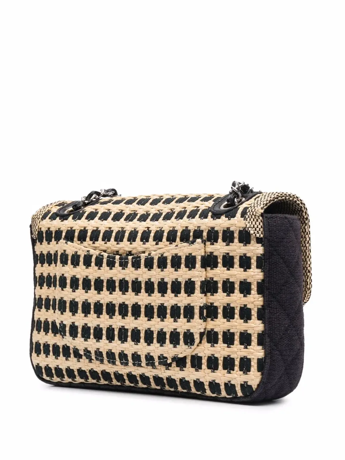CHANEL ビンテージ ラフィアショルダーバッグ - 画像3