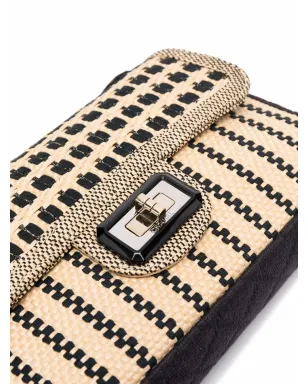 CHANEL ビンテージ ラフィアショルダーバッグ - サムネイル4