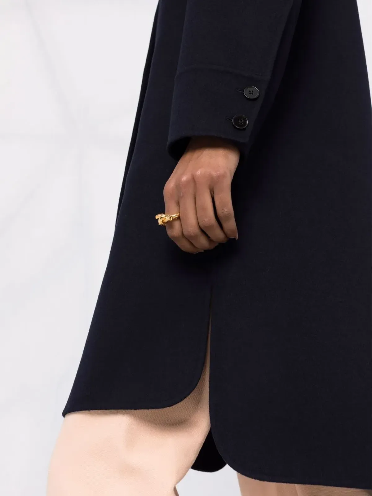 Jil Sander ボタンフロントコート - 画像3