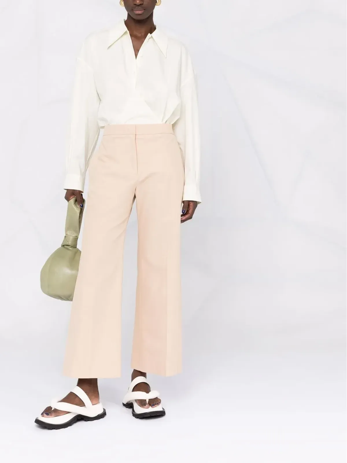 Jil Sander ストレートレッグ コットンパンツ - 画像2