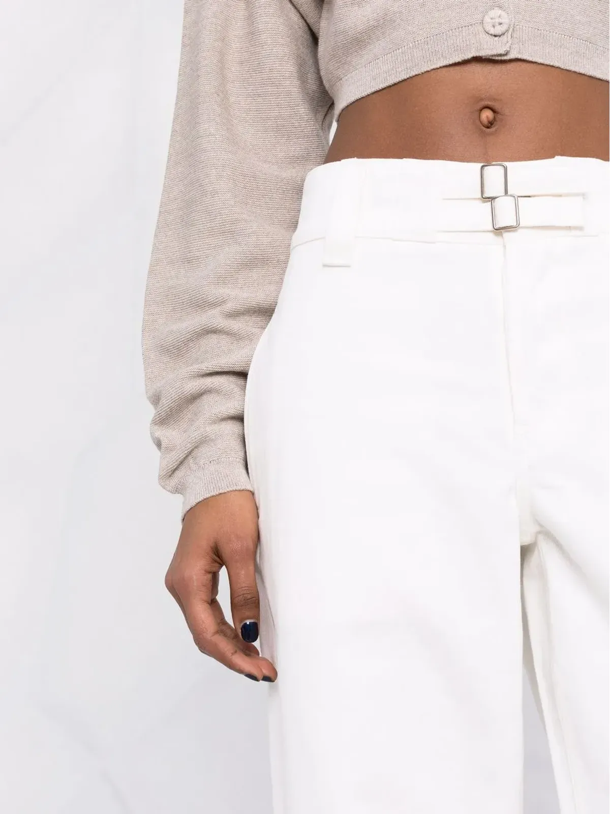 Jil Sander wide-leg denim jeans - White - 画像5