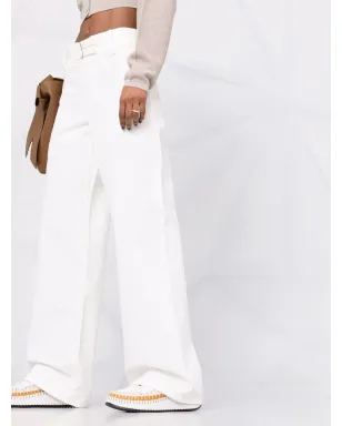 Jil Sander wide-leg denim jeans - White - サムネイル3