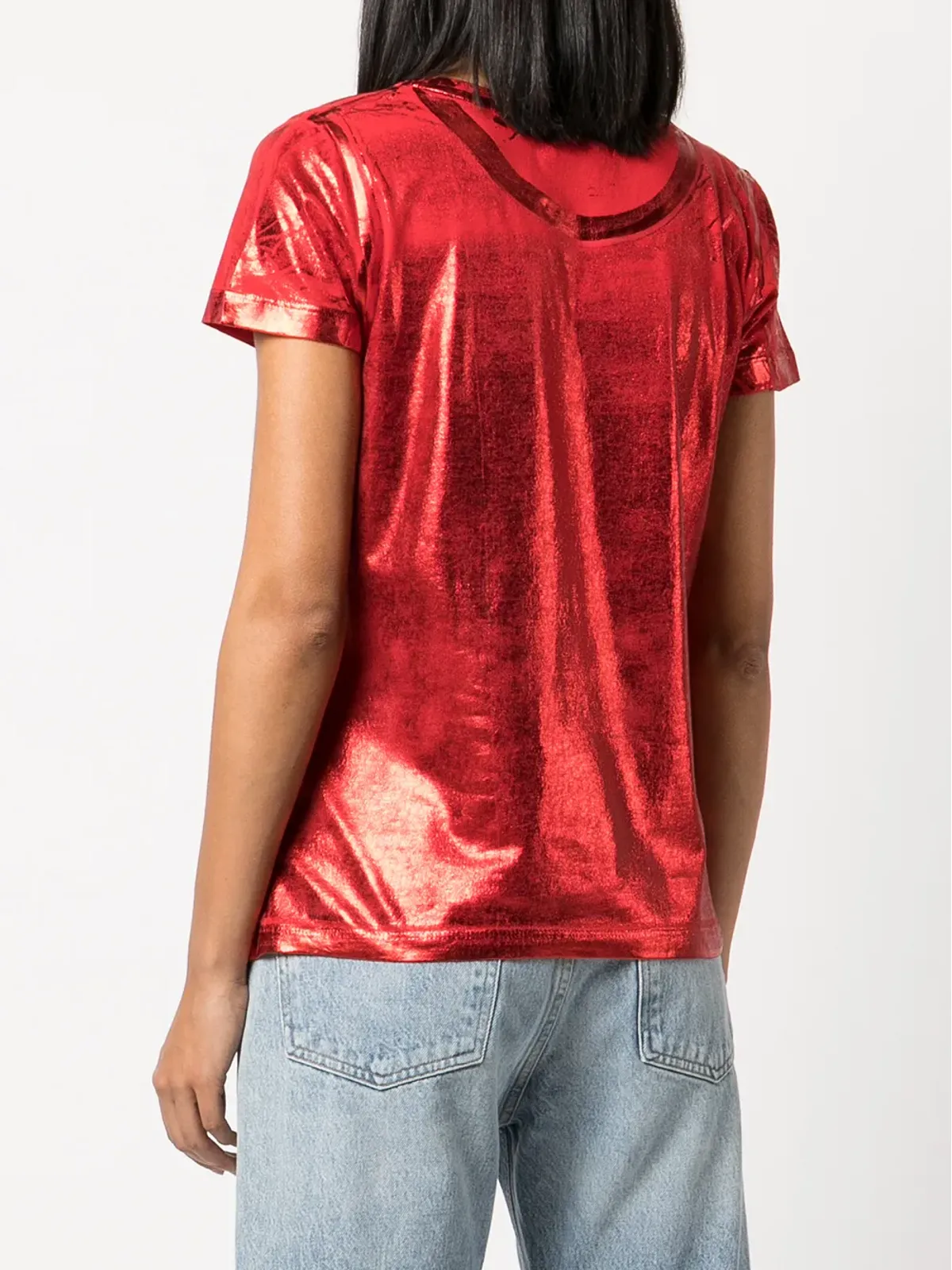 Madison.Maison メタリック ラミナ Tシャツ - レッド - 画像4