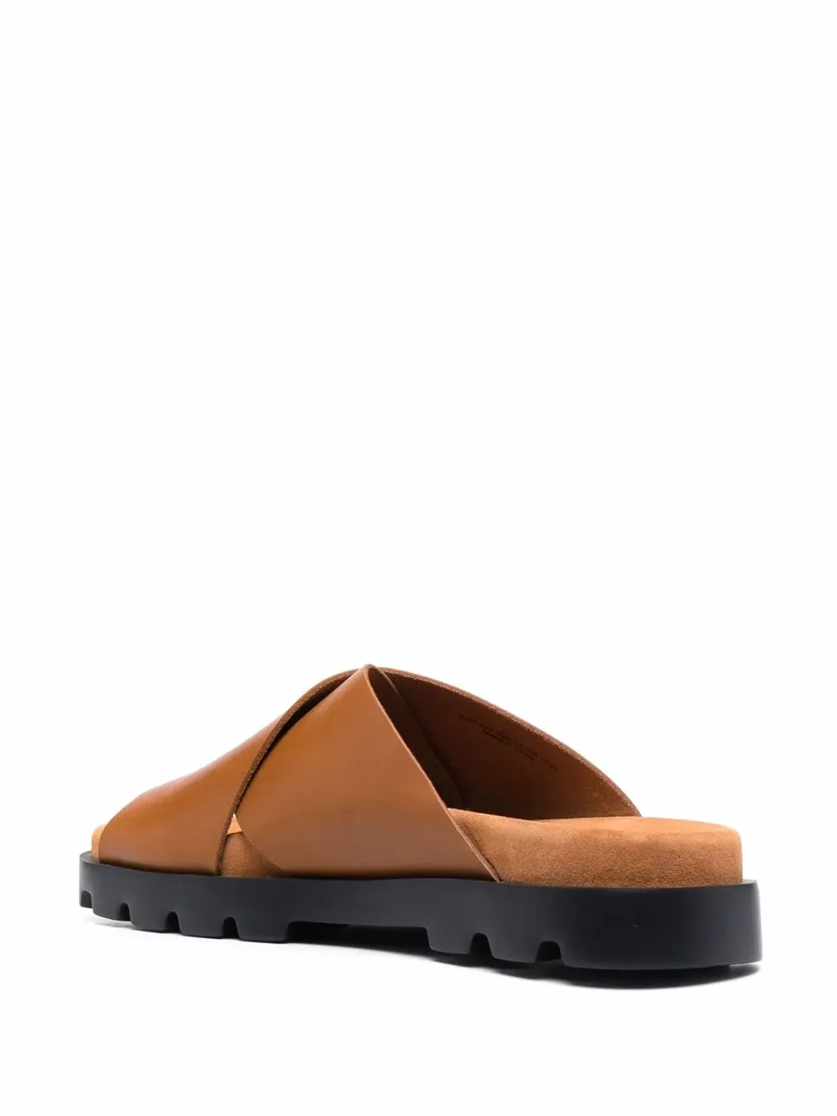 Camper Brutus クロスオーバーストラップ レザー サンダル - 画像3