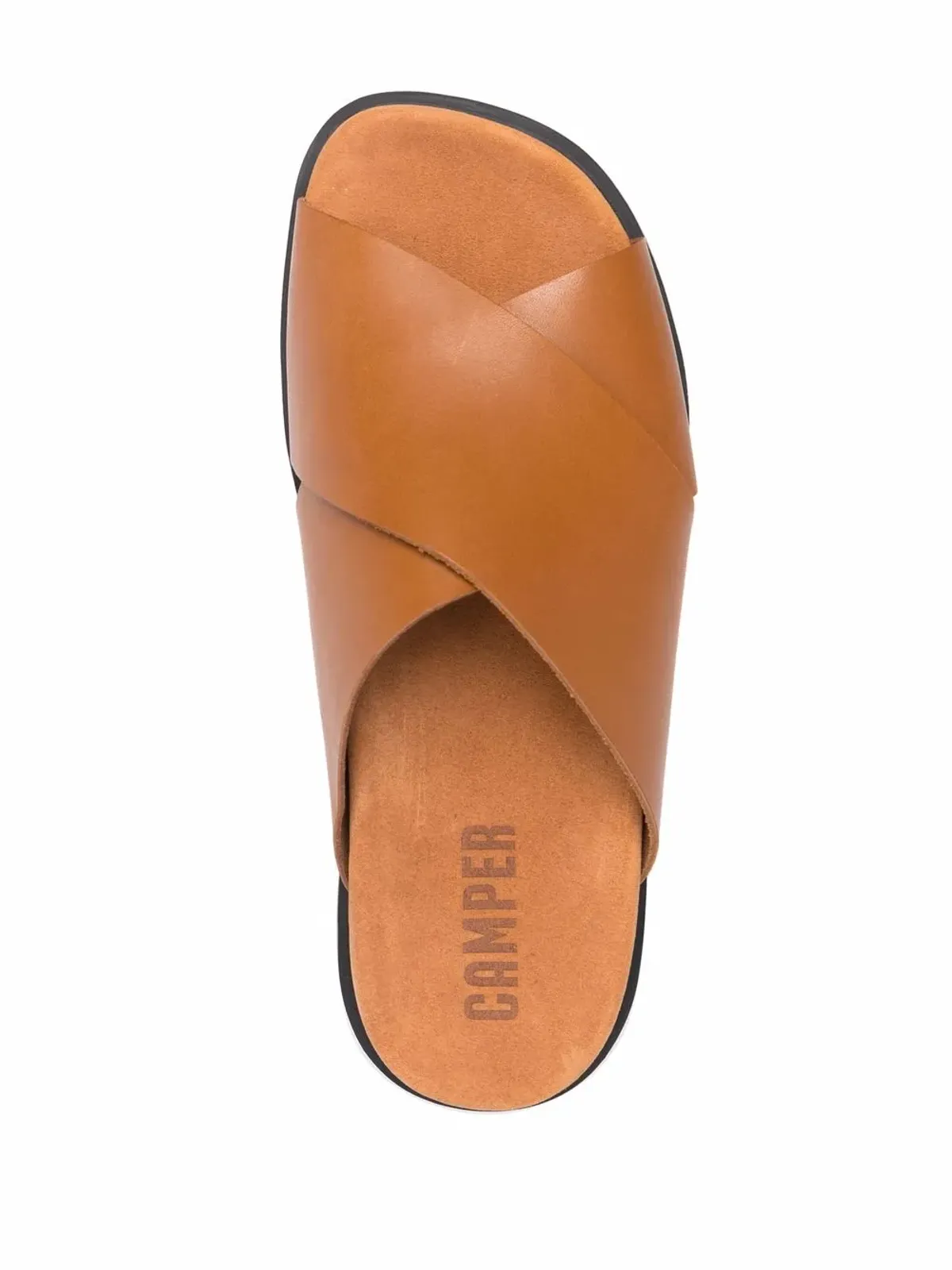 Camper Brutus クロスオーバーストラップ レザー サンダル - 画像4