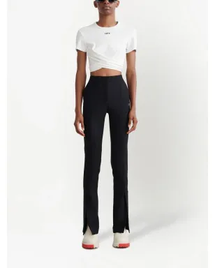 Off-White ハイウエスト テーラードパンツ - ブラック - サムネイル2