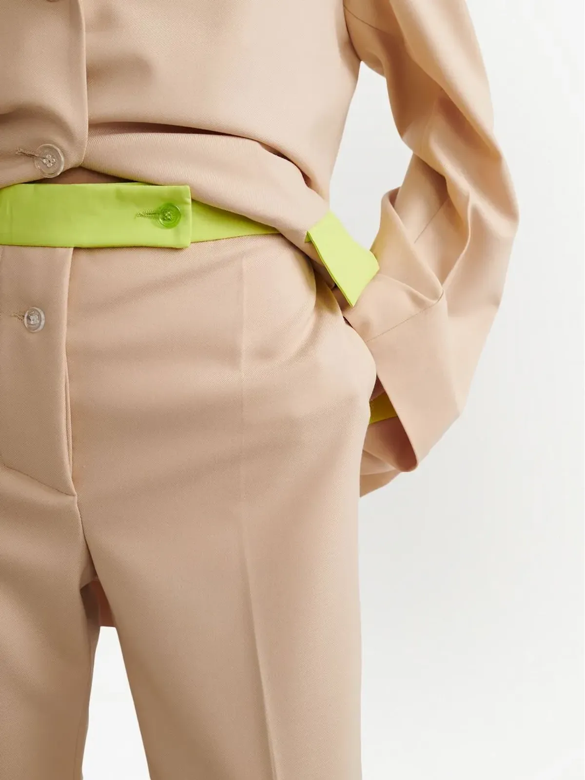 Off-White アクティブストレートレッグ テーラードパンツ - 画像5