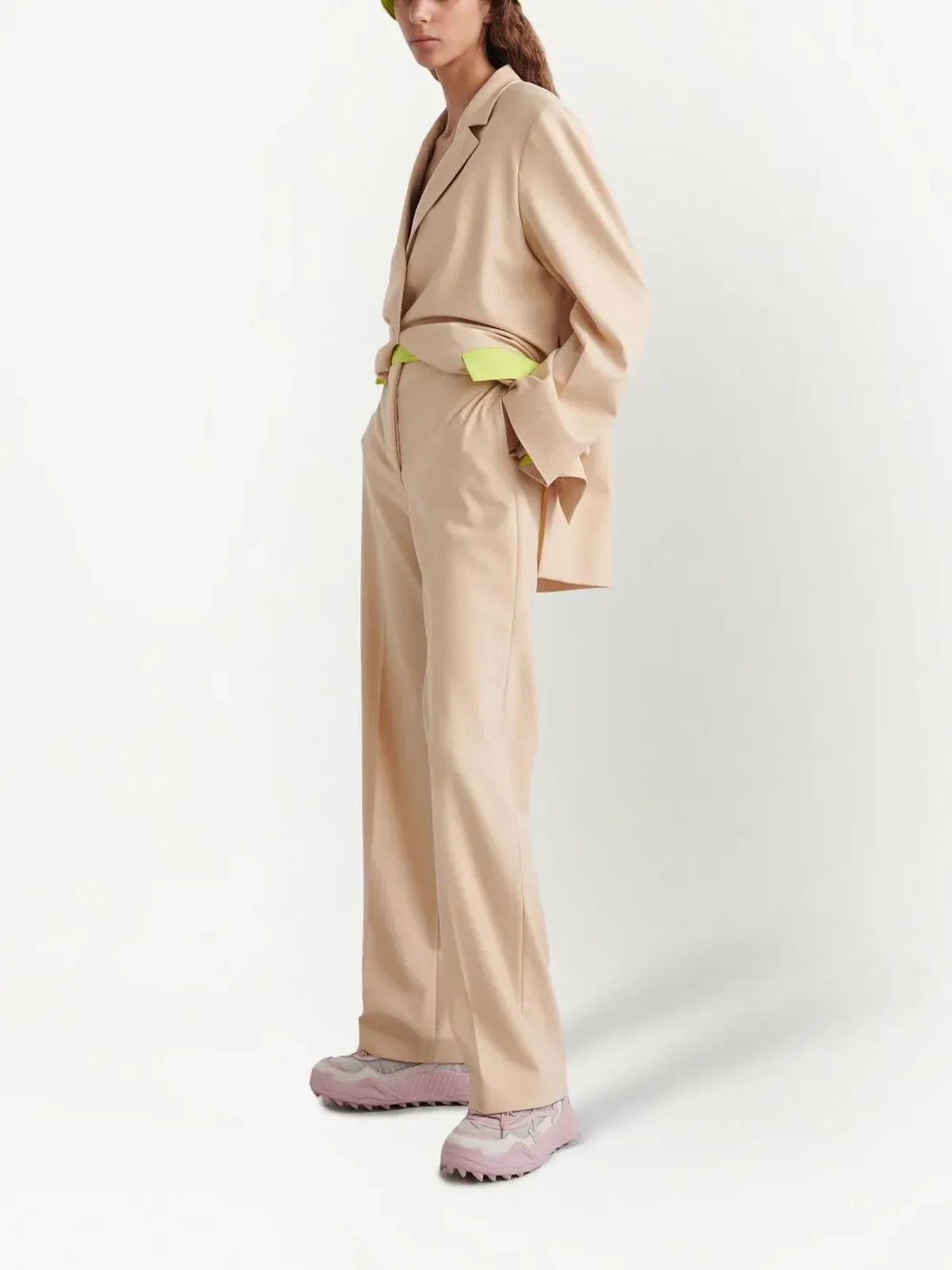 Off-White アクティブストレートレッグ テーラードパンツ - 画像3