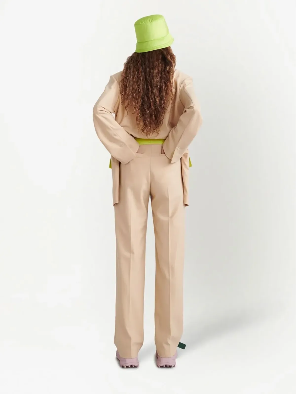 Off-White アクティブストレートレッグ テーラードパンツ - 画像4