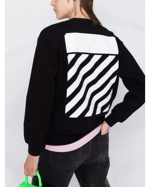 Off-White 斜めストライプ プリント スウェット - サムネイル5