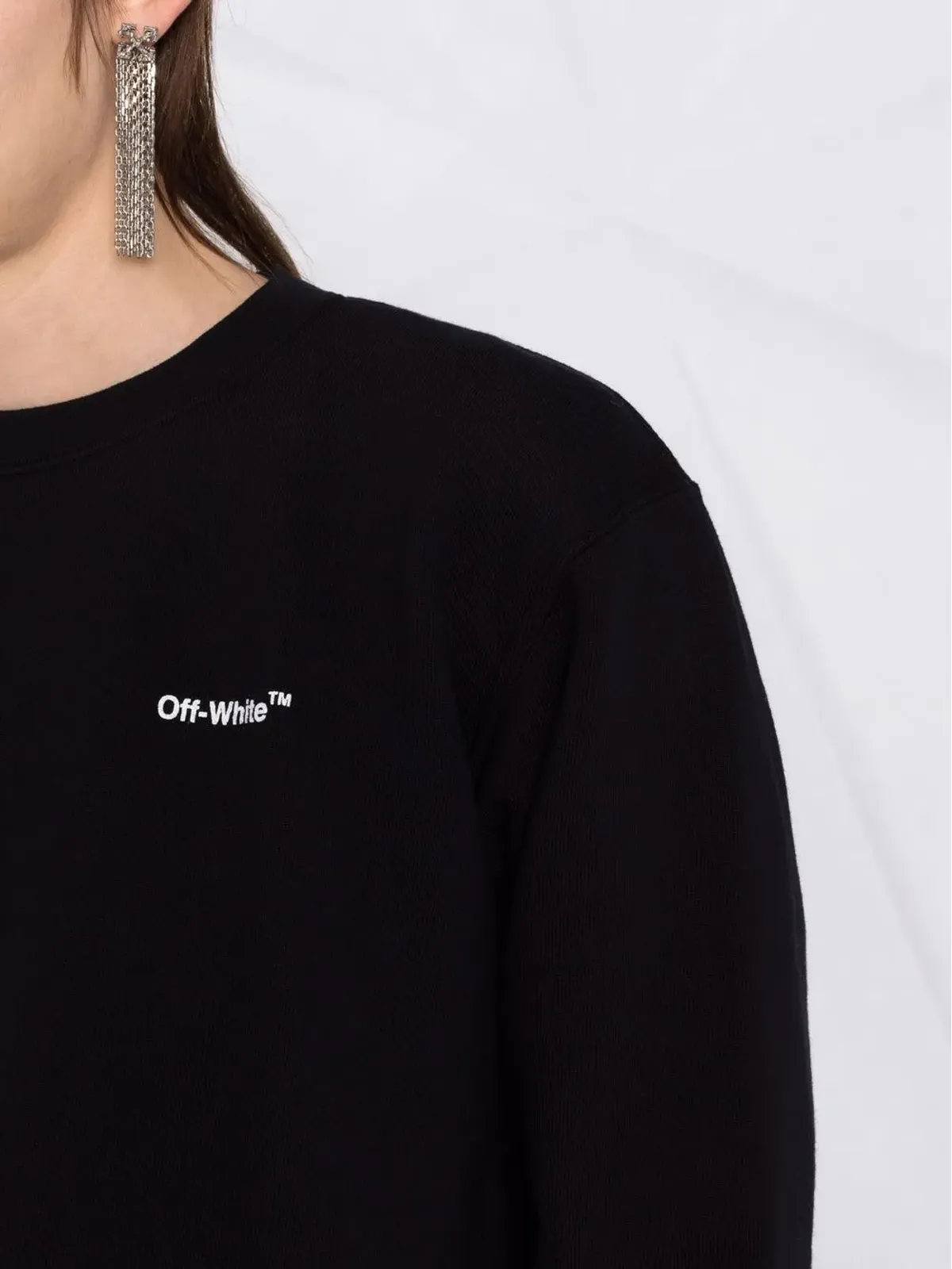 Off-White 斜めストライプ プリント スウェット - 画像3