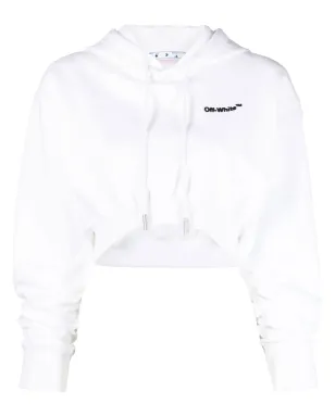 Off-White ヘルベチカ クロップド フーディ - サムネイル1