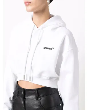 Off-White ヘルベチカ クロップド フーディ - サムネイル5