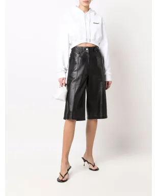 Off-White ヘルベチカ クロップド フーディ - サムネイル2