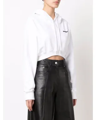 Off-White ヘルベチカ クロップド フーディ - サムネイル3