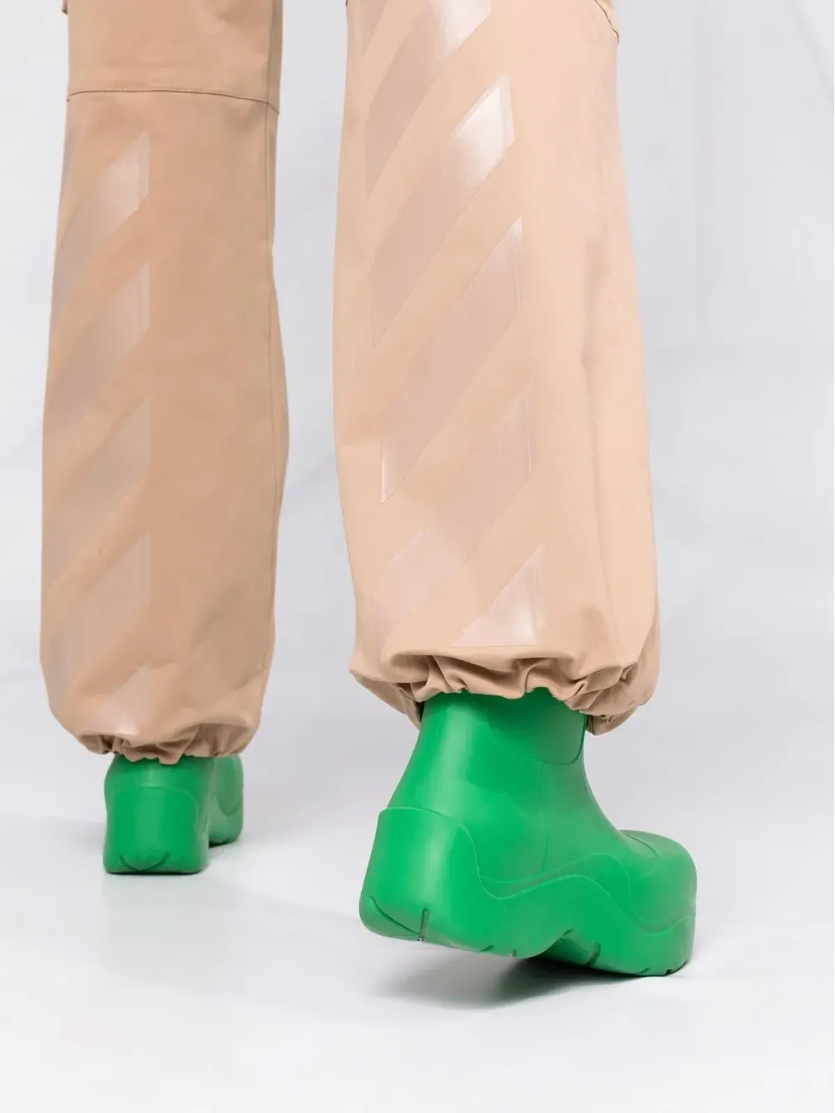 Off-White Diag-stripeプリント カーゴパンツ - 画像3