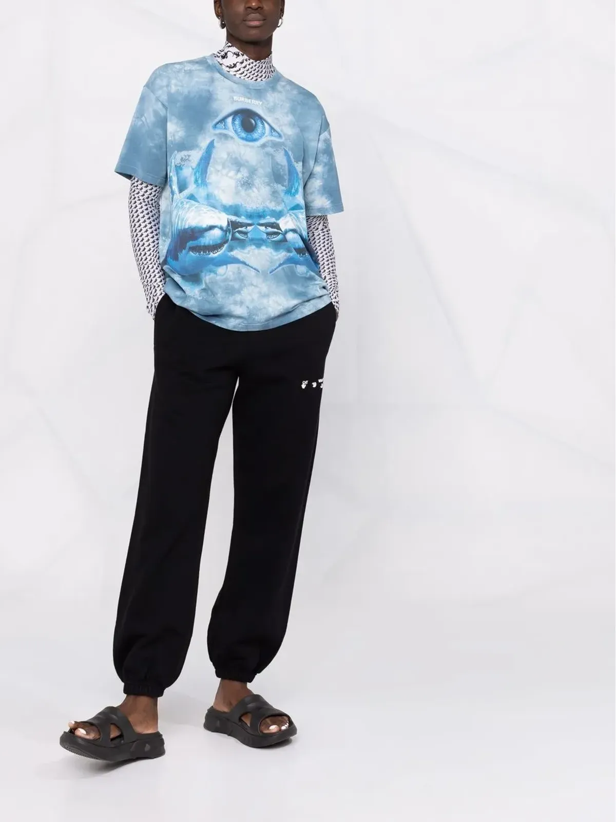 Off-White スイミングマン トラックパンツ - 画像2