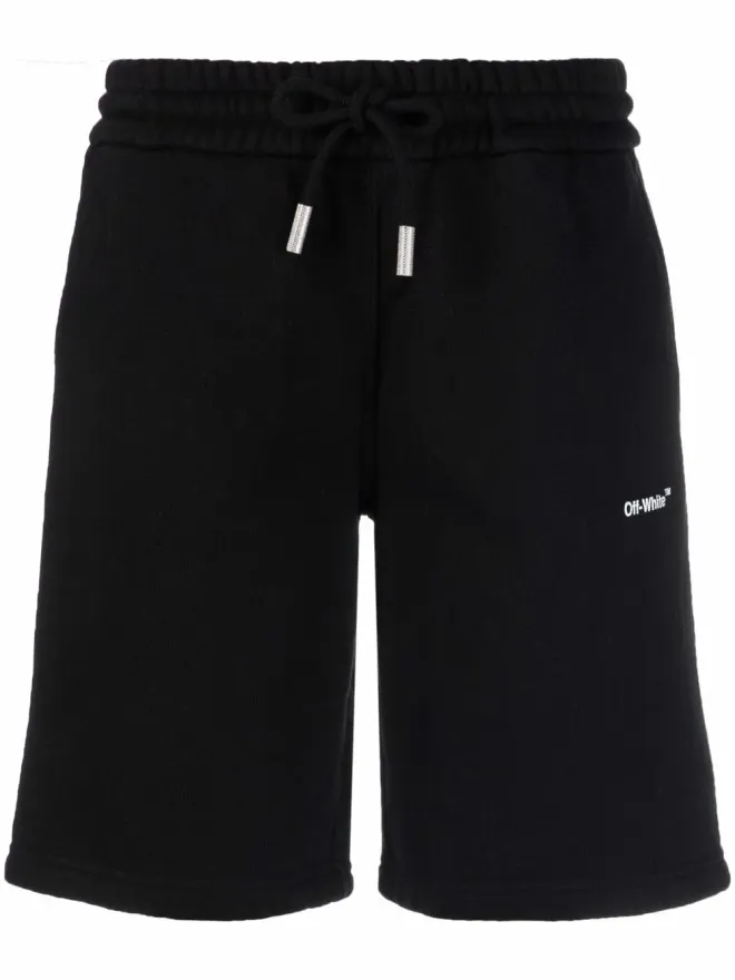 OFF-WHITE Off-White ダイアグストライププリント トラックショーツの商品画像