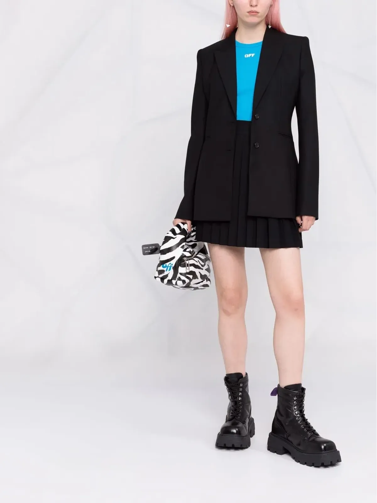 Off-White コーポレート・シングルブレスト・ブレザー - ブラック - 画像2