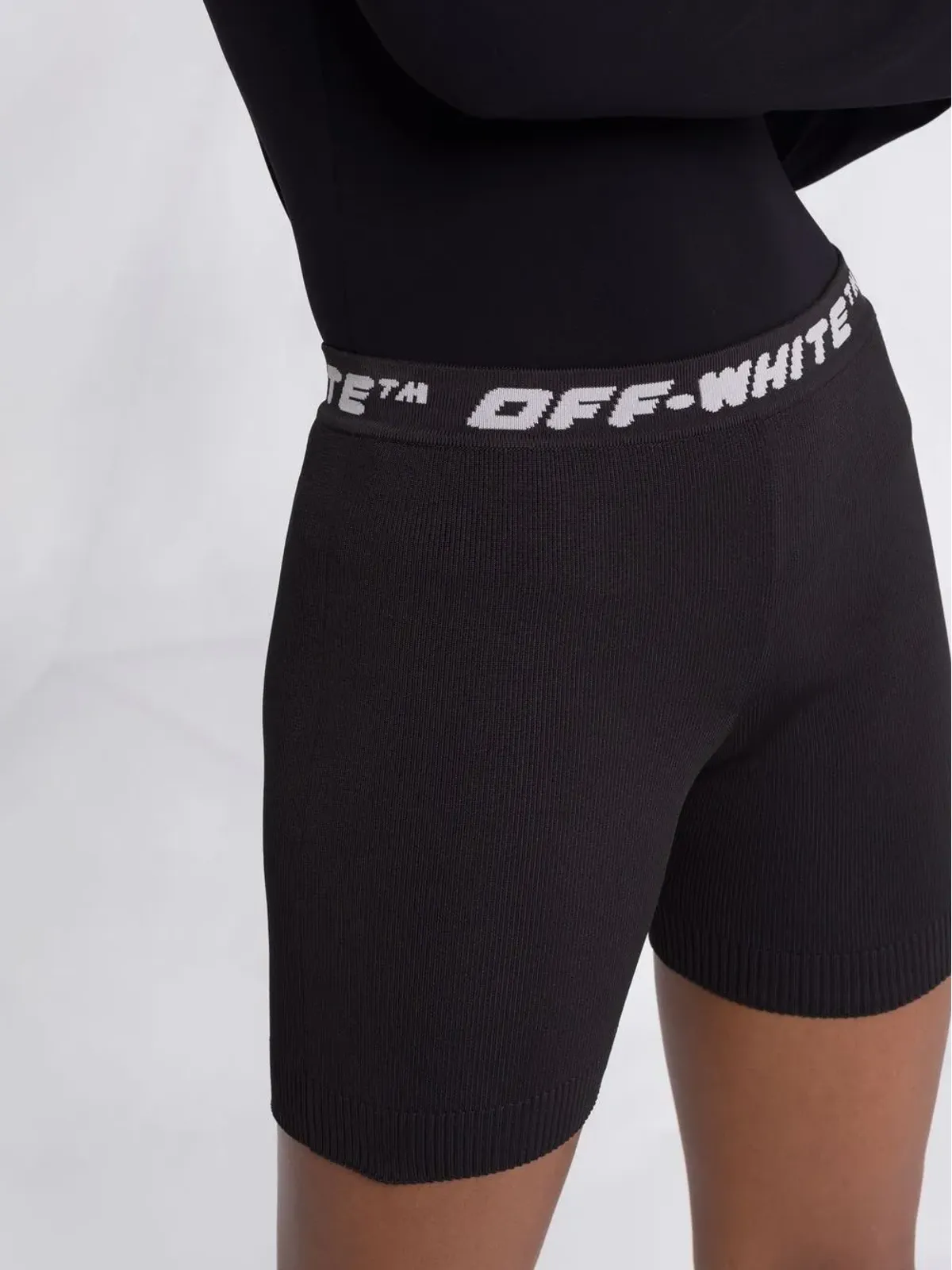 Off-White ロゴウェストバンドスポーツショーツ - 画像3