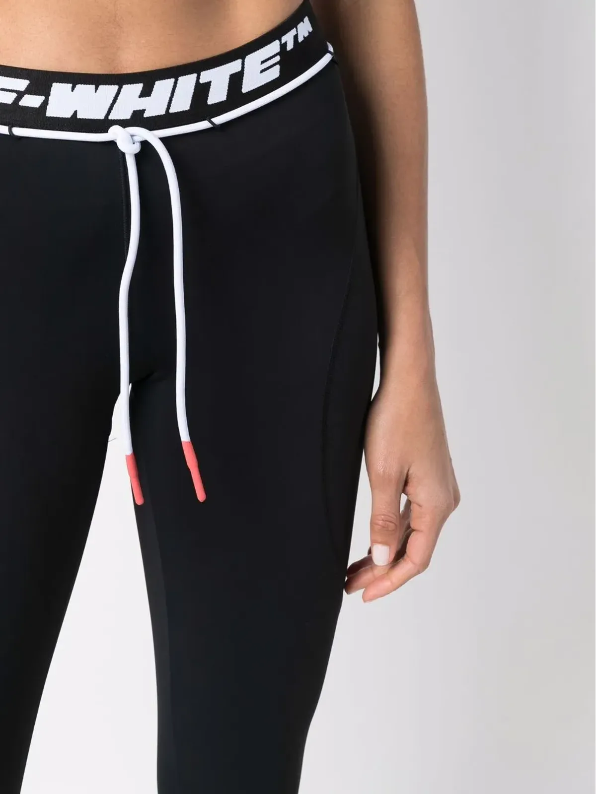 Off-White ロゴテープ パフォーマンスレギンス - ブラック - 画像5