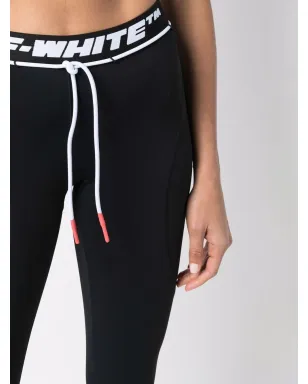 Off-White ロゴテープ パフォーマンスレギンス - ブラック - サムネイル5