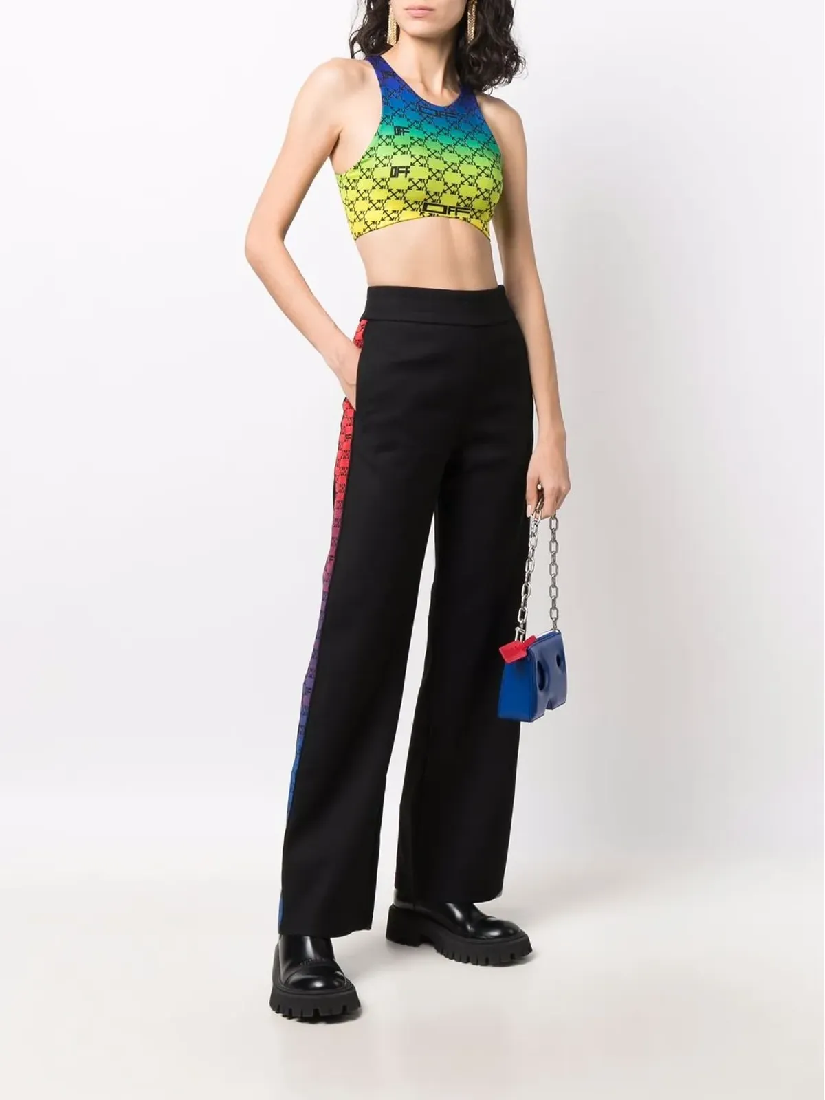 Off-White モノグラム・バンド トラックパンツ - 画像2
