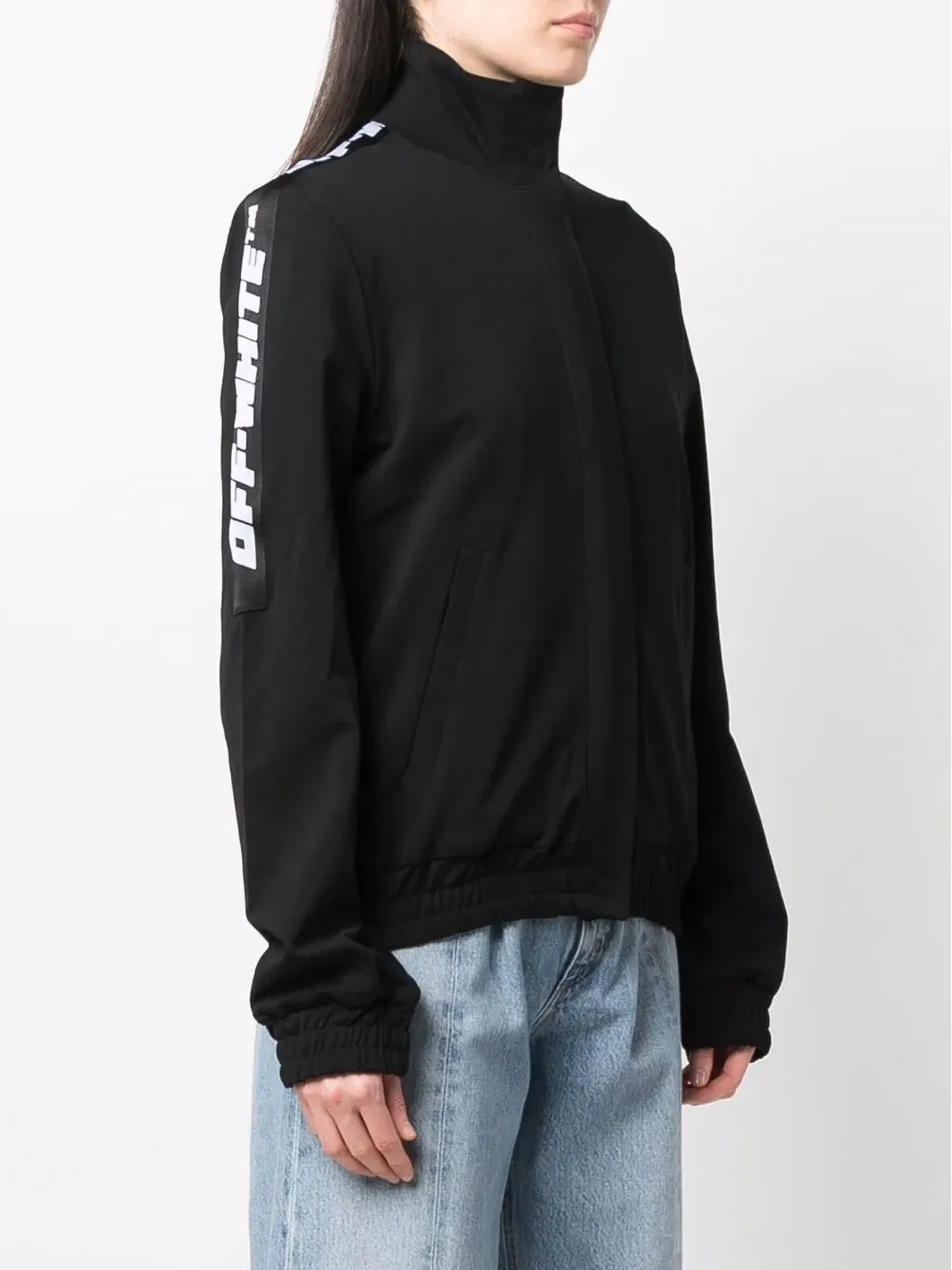 Off-White ロゴテープ トラックジャケット - ブラック - 画像3