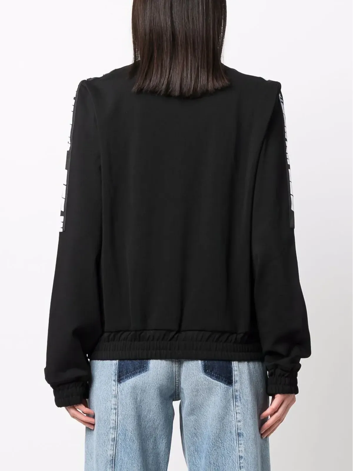Off-White ロゴテープ トラックジャケット - ブラック - 画像4