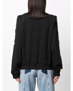 Off-White ロゴテープ トラックジャケット - ブラック - サムネイル4