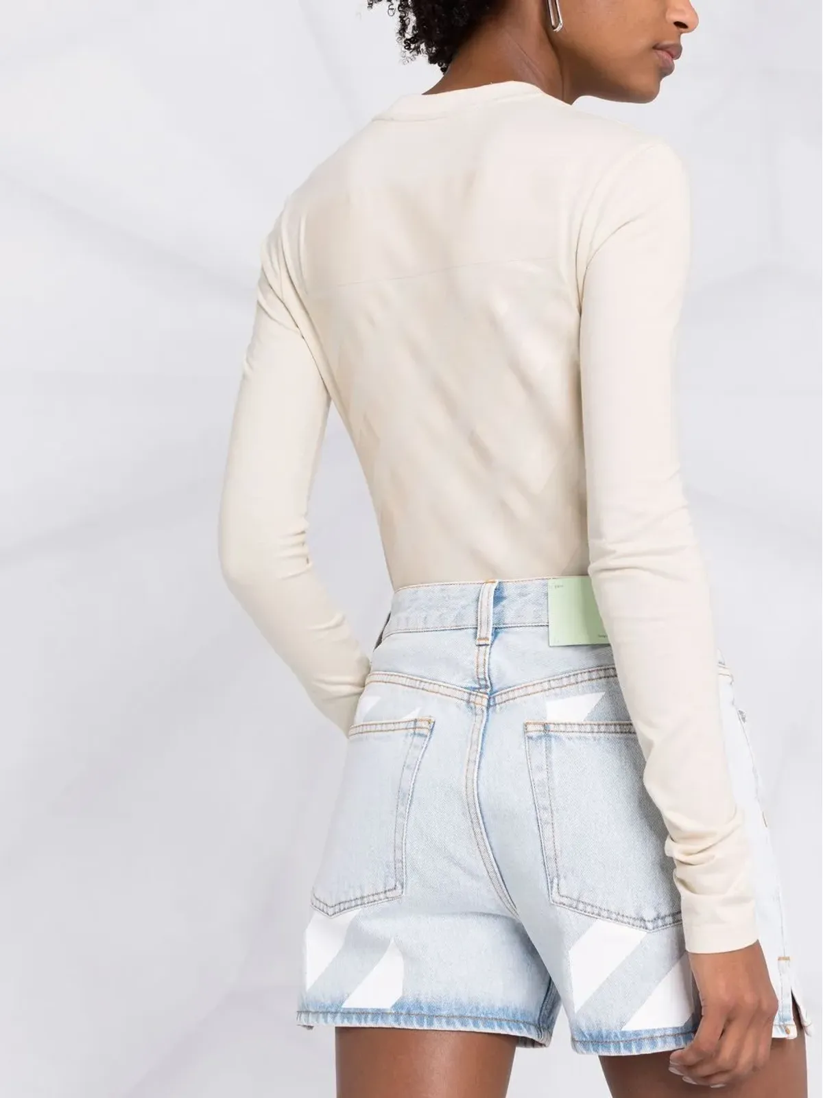 Off-White Diagプリント長袖Tシャツ - 画像3