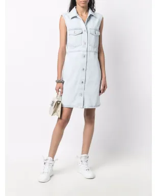 Off-White デニムシャツドレス ロゴプリント - サムネイル2