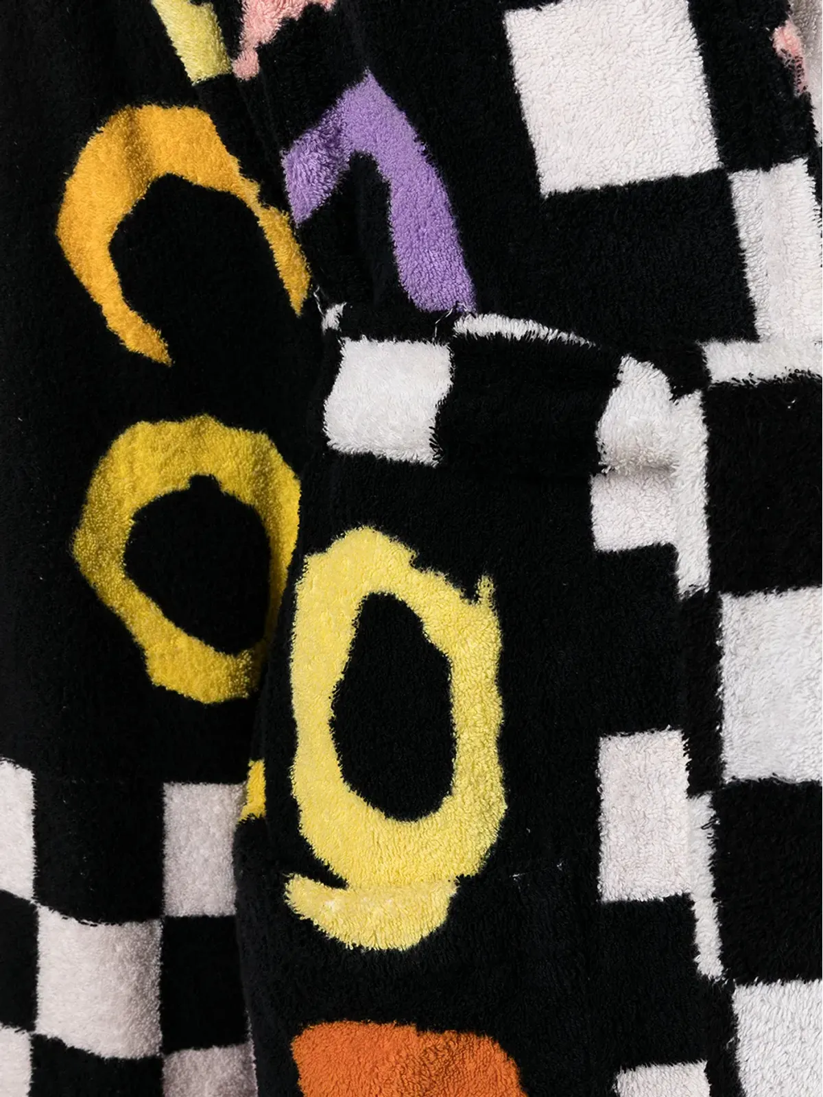 CHANEL Pre-Owned 1995 CCチェックプリント バスローブ - ブラック - 画像3