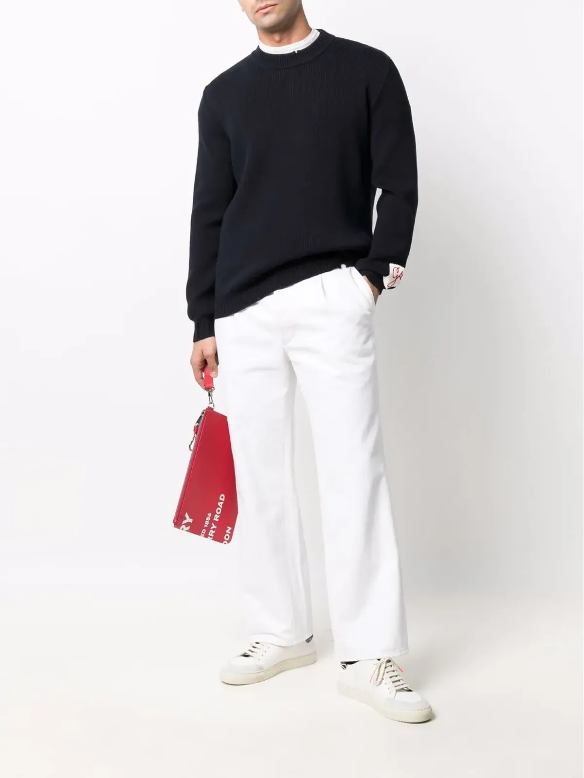 Golden Goose ダメージ加工 ラウンドネック スウェット - 画像2