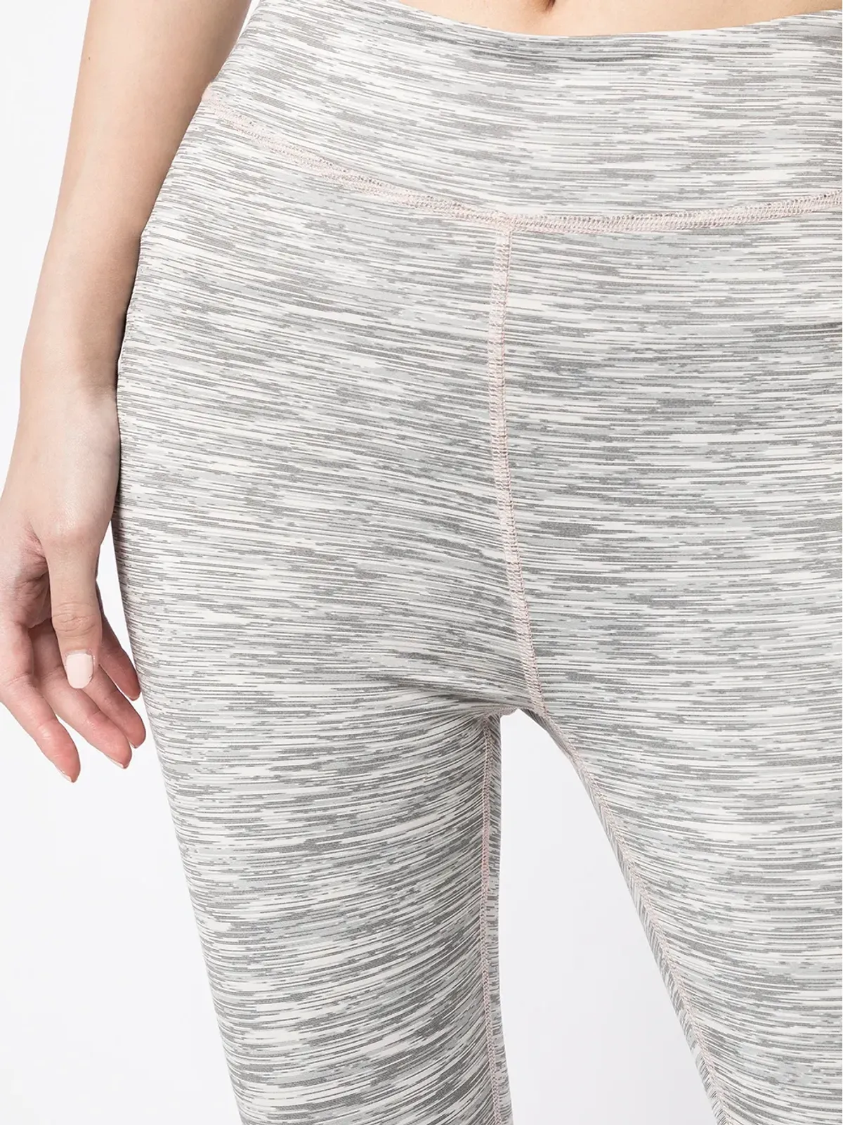 Onefifteen x BEYOND the RADAR woven mélange leggings - Grey - 画像5