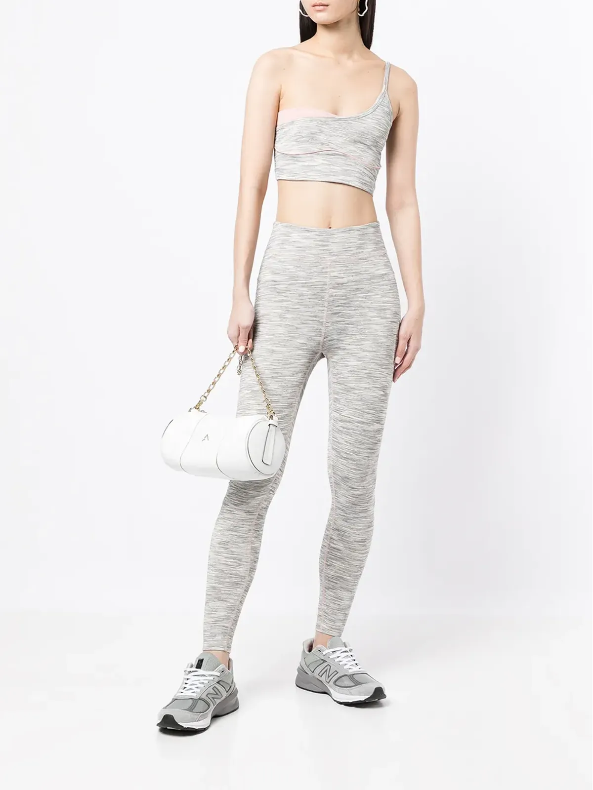 Onefifteen x BEYOND the RADAR woven mélange leggings - Grey - 画像2