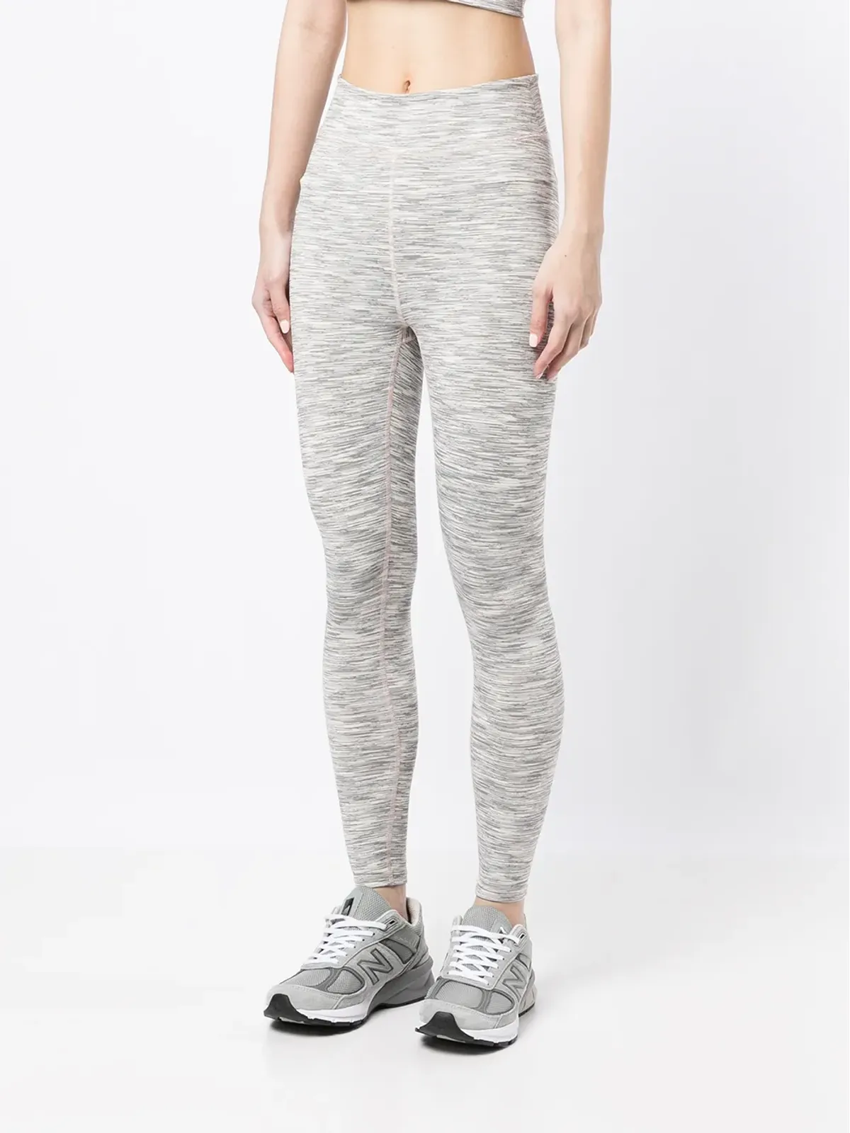Onefifteen x BEYOND the RADAR woven mélange leggings - Grey - 画像3