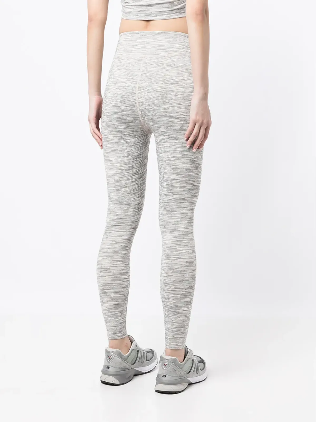 Onefifteen x BEYOND the RADAR woven mélange leggings - Grey - 画像4