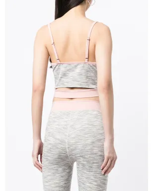 Onefifteen x BEYOND the RADAR cut-out cropped vest top - Grey - サムネイル4