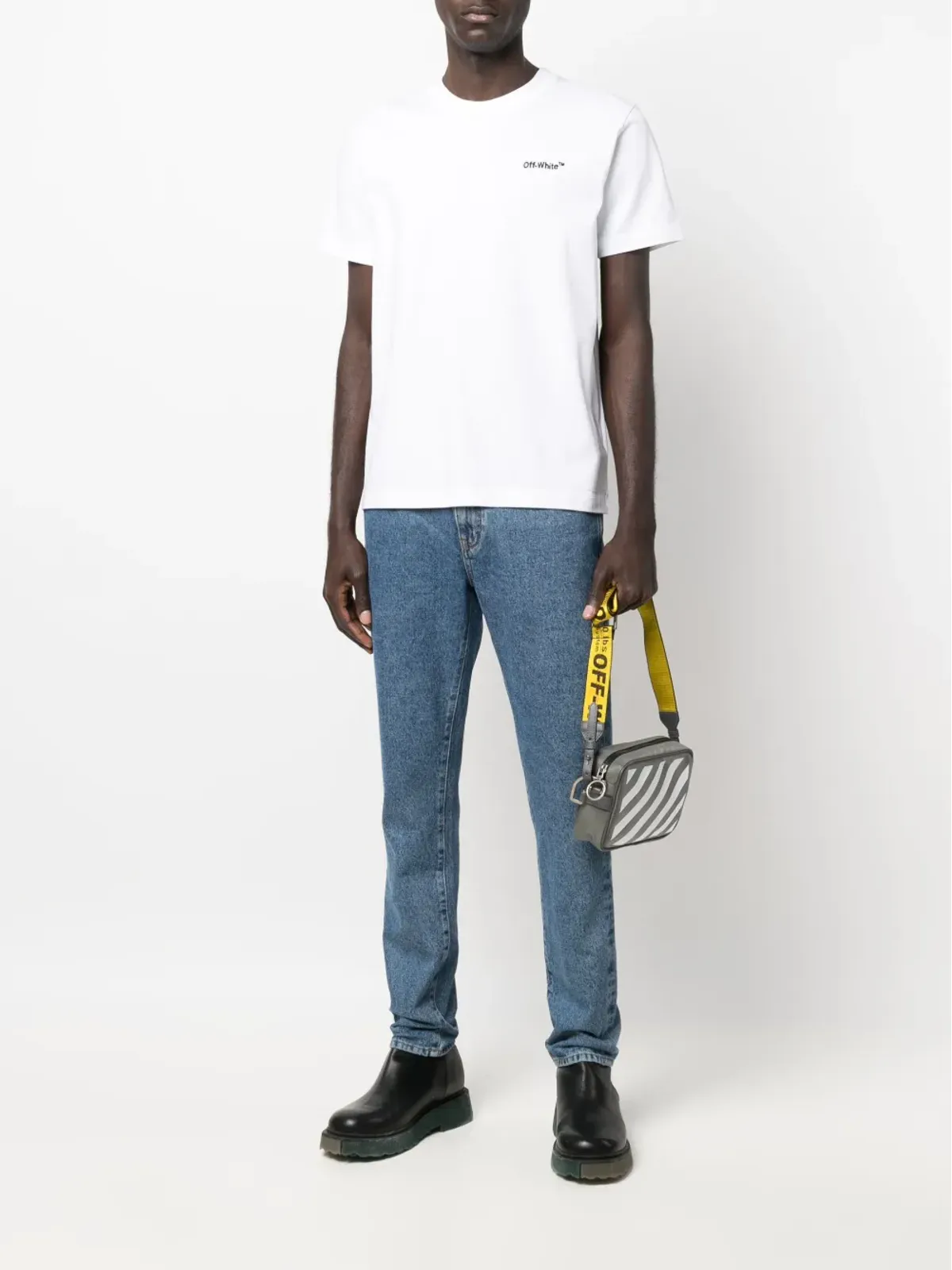 Off-White Diag-print スキニージーンズ - ブルー - 画像2