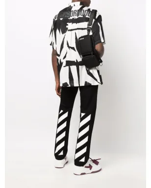 Off-White ダイアグストライププリント スリムフィットジーンズ（ブラック） - サムネイル2