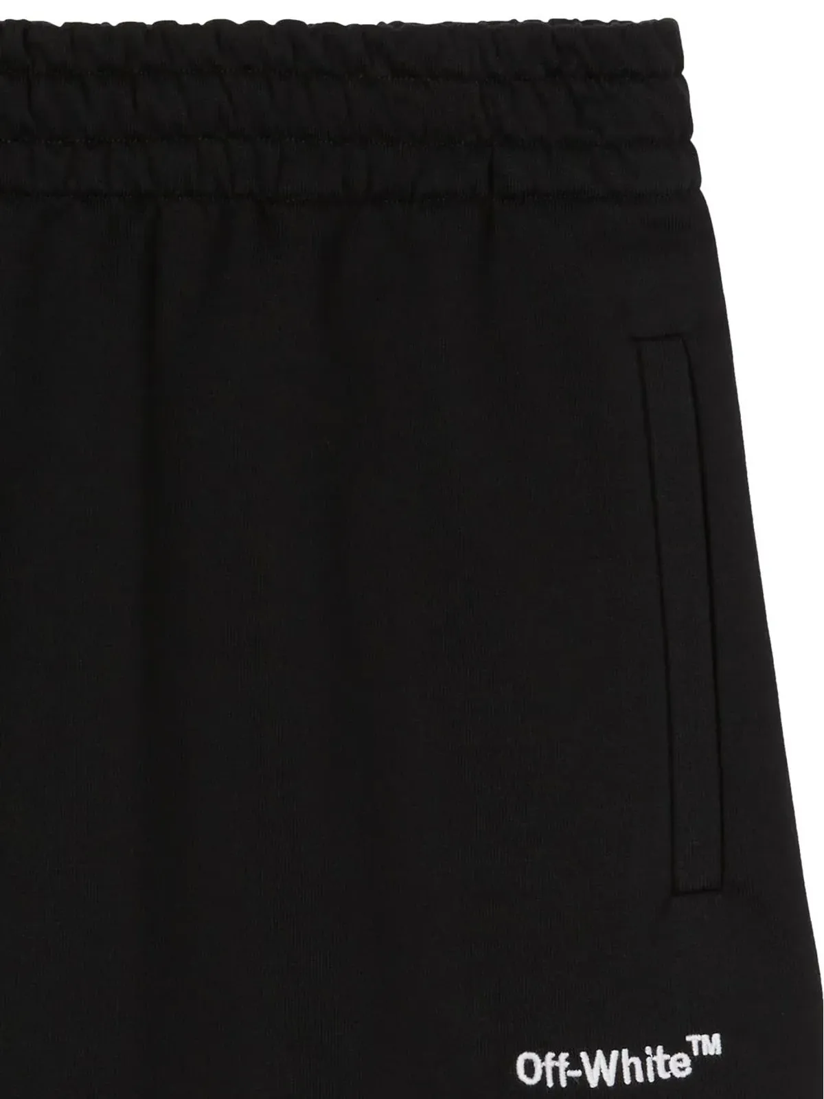 Off-White Helvetica logo track shorts - Black - 画像5